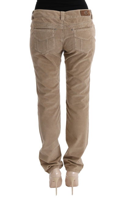 Brand new with tags, Ermanno Scervino Beige Regular Fit Luxe Trousers