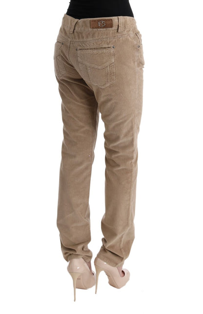 Indulge in the elegance of Ermanno Scervino with these gorgeous beige trousers
