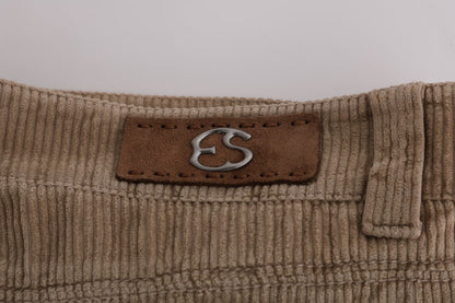 Timeless design Ermanno Scervino Beige Regular Fit Luxe Trousers from Italy