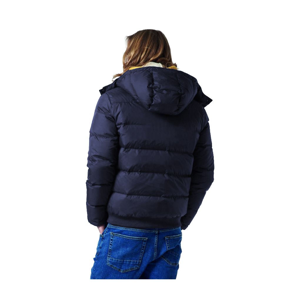 La Martina Blue Nylon Men's Jacket - stylish and comfortable outerwear choice for men