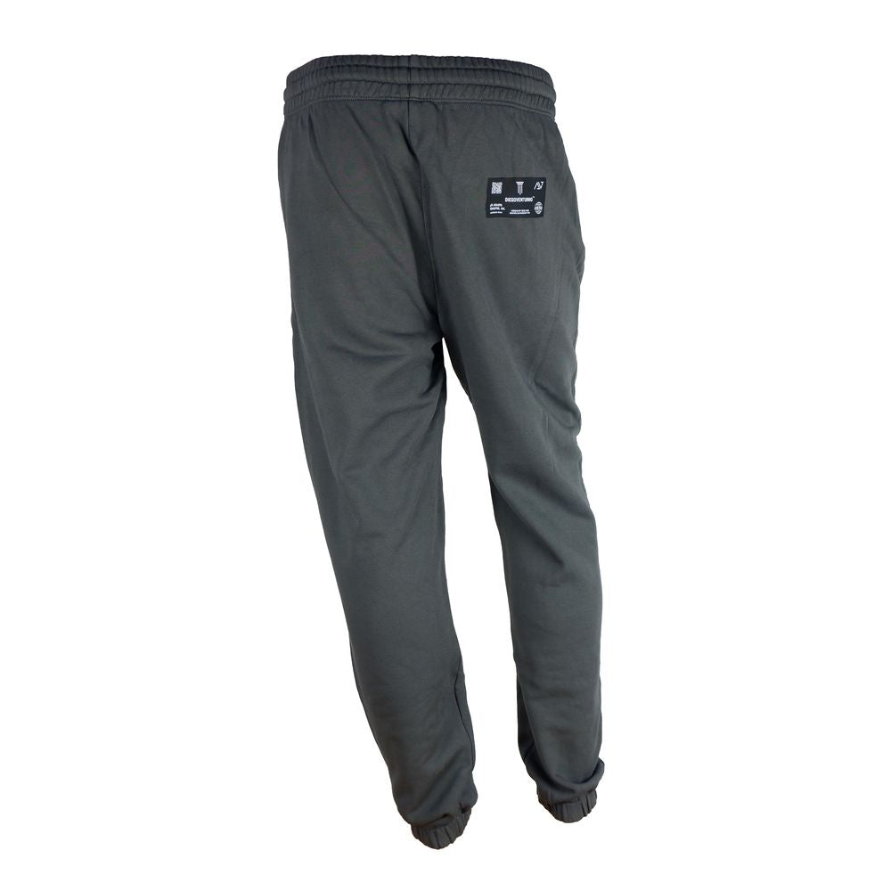 Italian-made 100% cotton men's joggers in versatile gray color