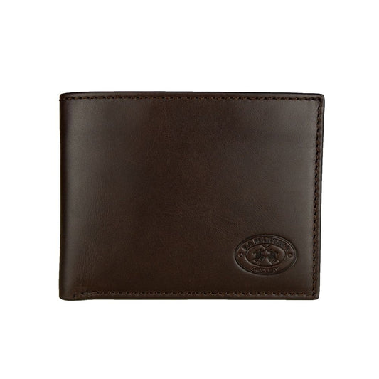 Exquisite La Martina Brown Leather Men Wallet with embossed brand logo