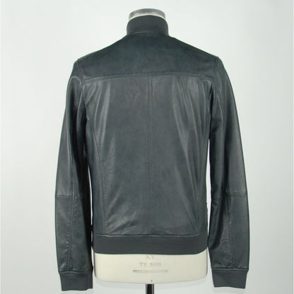  Sophisticated and timeless blue leather jacket for men, perfect for any outfit
