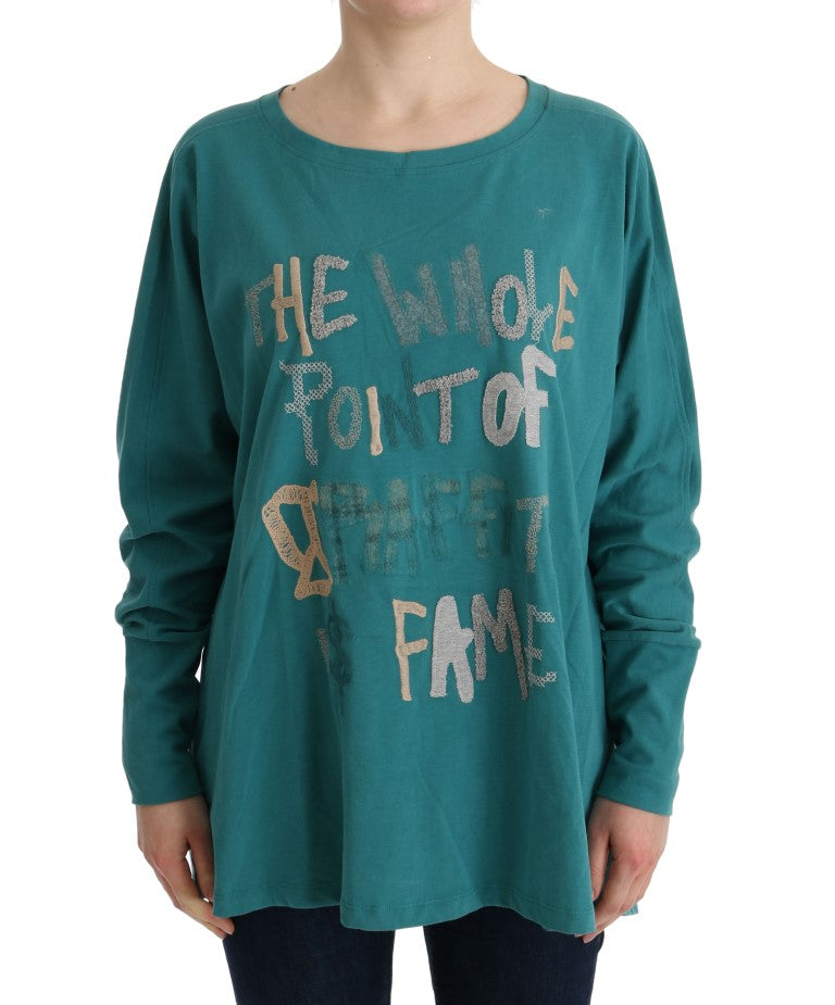 John Galliano Elegant Crewneck Cotton Sweater in Green, perfect for casual outings