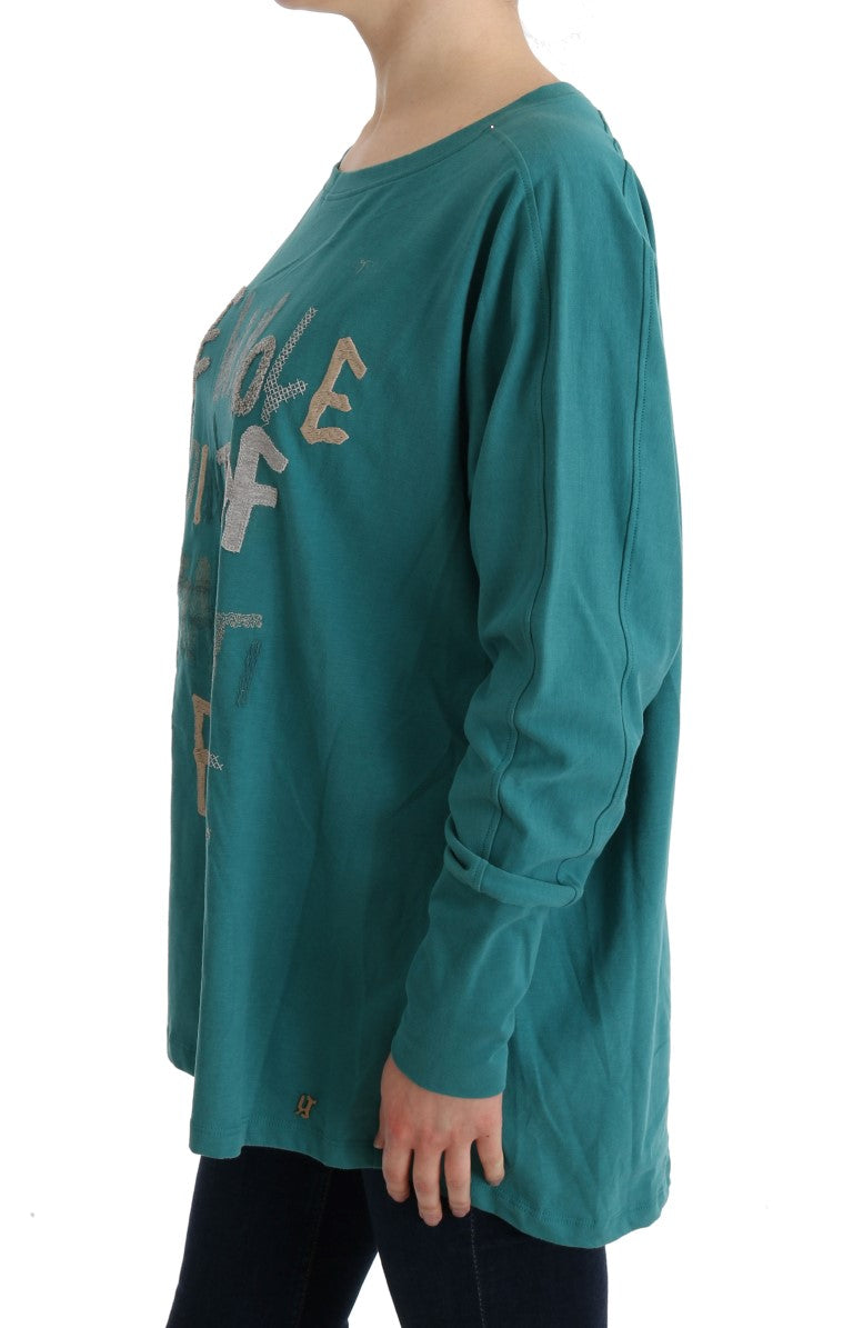John Galliano Elegant Crewneck Cotton Sweater in Green - Stylish and comfortable sweater perfect for any occasion