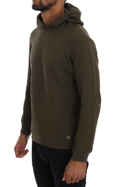 Premium 100% cotton pullover in vibrant green for comfort and elegance
