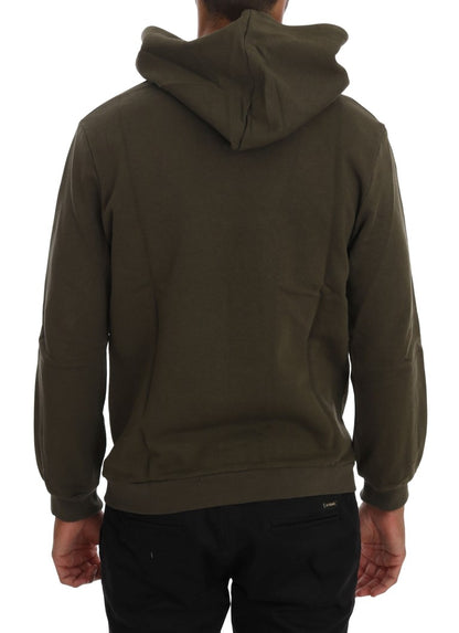 Italian-made, sophisticated hooded sweater with signature logo details