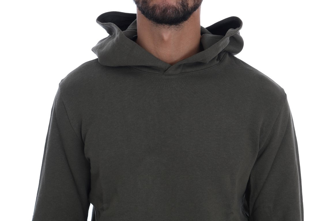 Bold green hooded sweater reflecting commitment to quality and fashion finesse