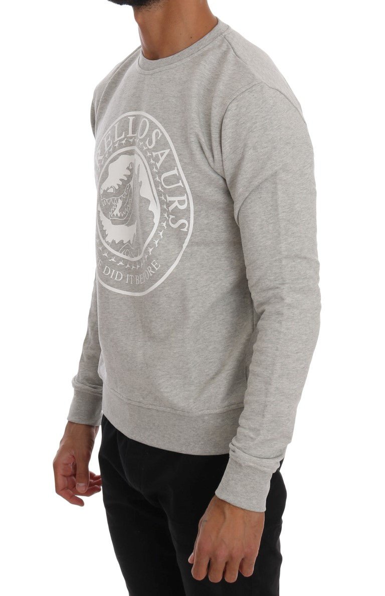 Luxurious 100% cotton crewneck sweater with Morellosaurs motif