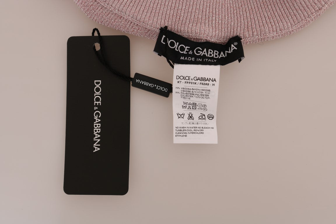 70% Rayon, 30% Polyester mid-waist stretch pants from Dolce & Gabbana