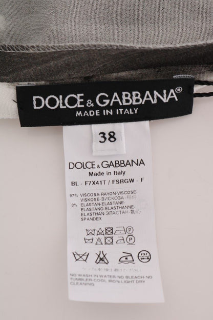Brand new with tags Dolce & Gabbana black and white striped blouse