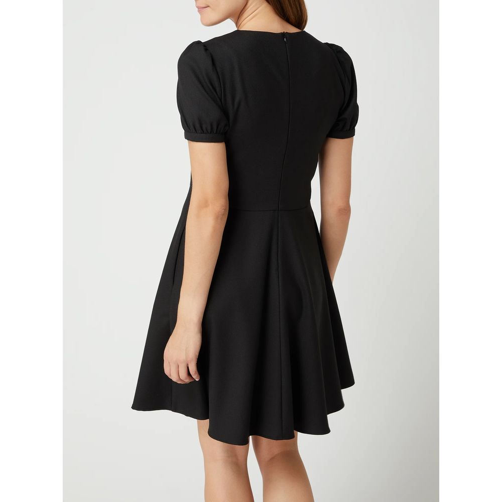 Luxurious Love Moschino Black Wool Women Dress made in Italy