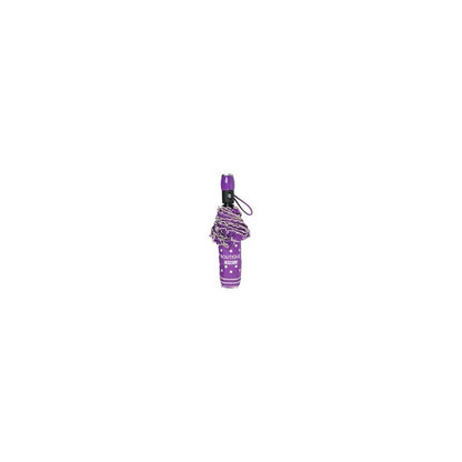 Boutique Moschino Purple Polyester Women Umbrella with automatic opening and closing mechanism, charming purple hue, and delightful polka dots design