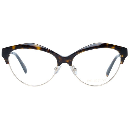 Metal & plastic frame in brown color with spring hinge