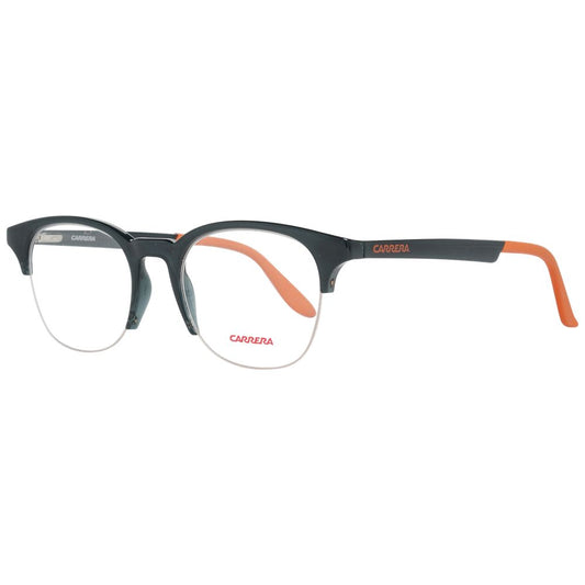 Carrera Black Unisex Optical Frames, Plastic Frame, Half-Rim Style