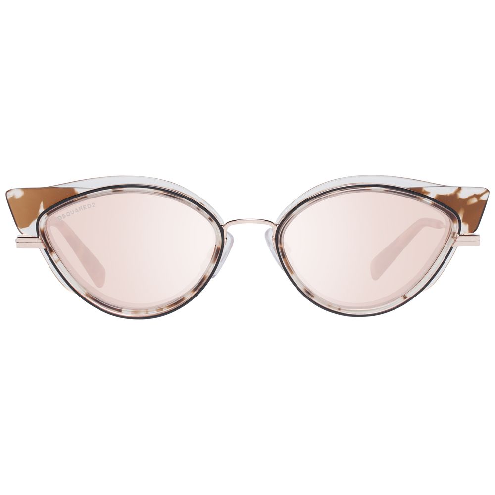 Stylish brown cat eye sunglasses for women with plastic lenses and metal & plastic frame