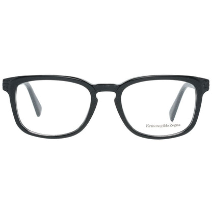 Rectangle-style Black Men's Optical Frames with Spring Hinge