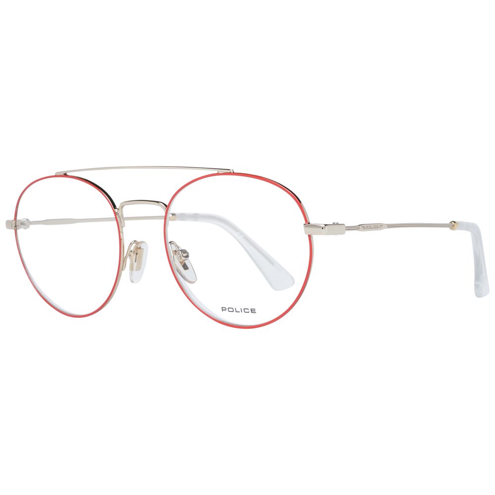 Red men's optical frames with a sleek and stylish design