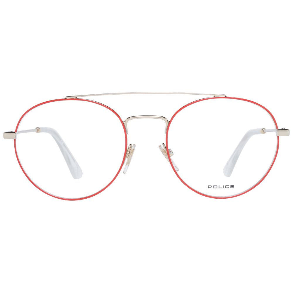 Stylish and durable Police Red Men Optical Frames for fashion-forward individuals