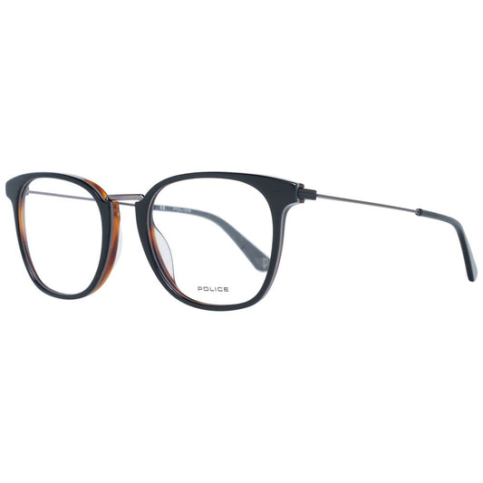 Police Black Men Optical Frames with Metal & Plastic frame material