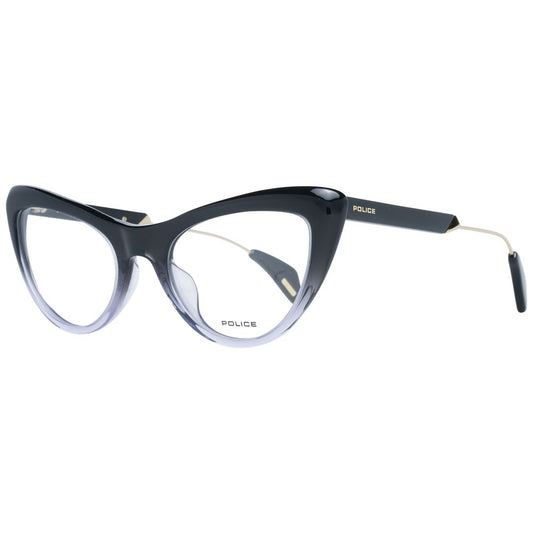 Black women's optical frames with metal and plastic frame material, full-rim style