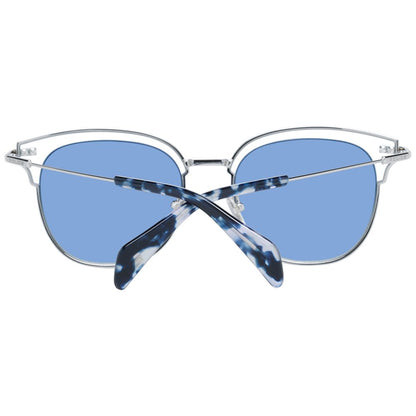 Women's multicolor sunglasses with blue plastic lenses and 53-19-140 size