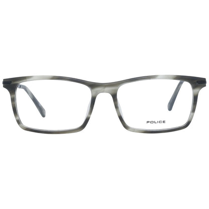 Men's gray optical frames with metal and plastic construction, 52-16-145