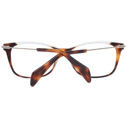 Brown women's optical frames with 53-14-140 size and plastic lenses