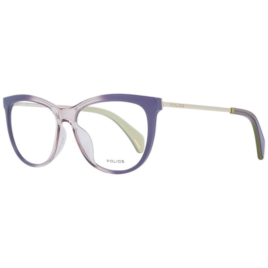 Police Purple Women Optical Frames with Metal & Plastic Frame, 53-15-135 size, and Butterfly style