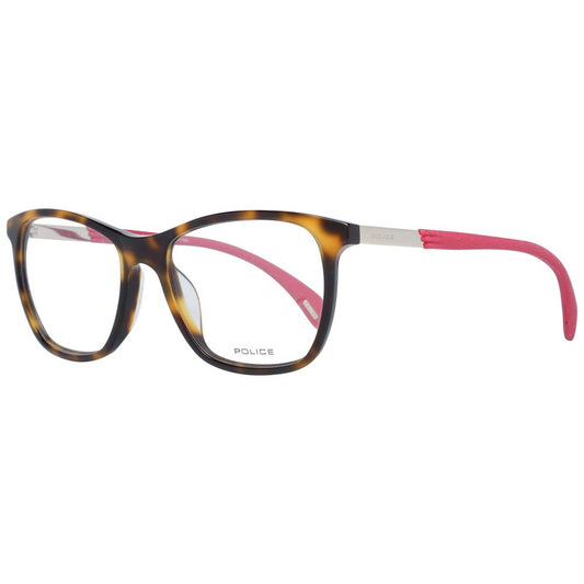 Police Brown Women Optical Frames with Metal & Plastic Frame Material 