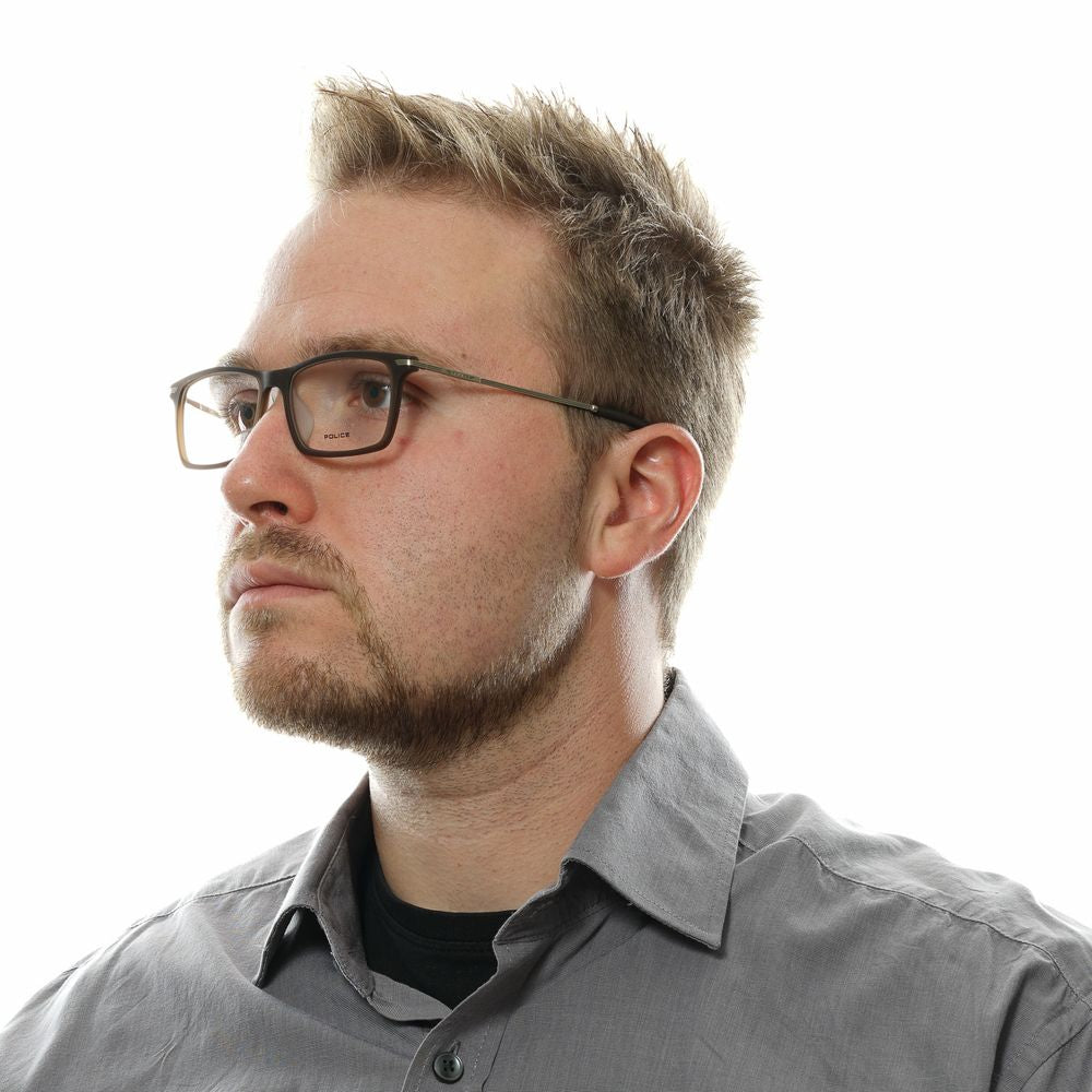 Men's brown optical frames with 52mm lenses and 16mm bridge width
