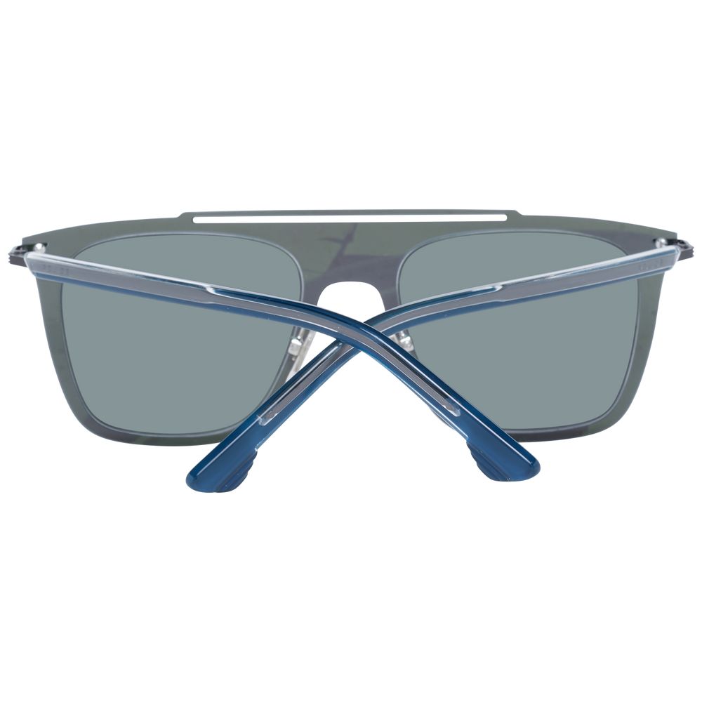 Blue lenses sunglasses with 52mm lens width and 20mm bridge width