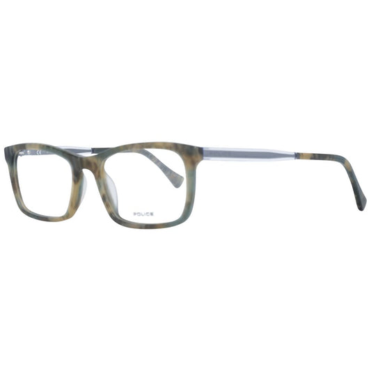 Stylish police green men optical frames for fashionable eyewear enthusiasts