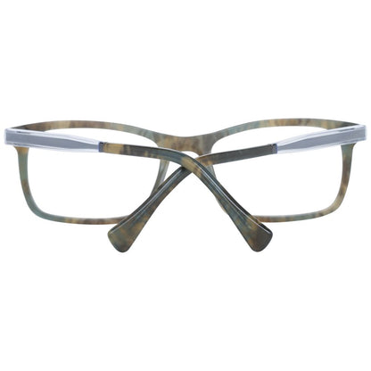 Stylish Police Green Men Optical Frames for Clear Vision and Comfort