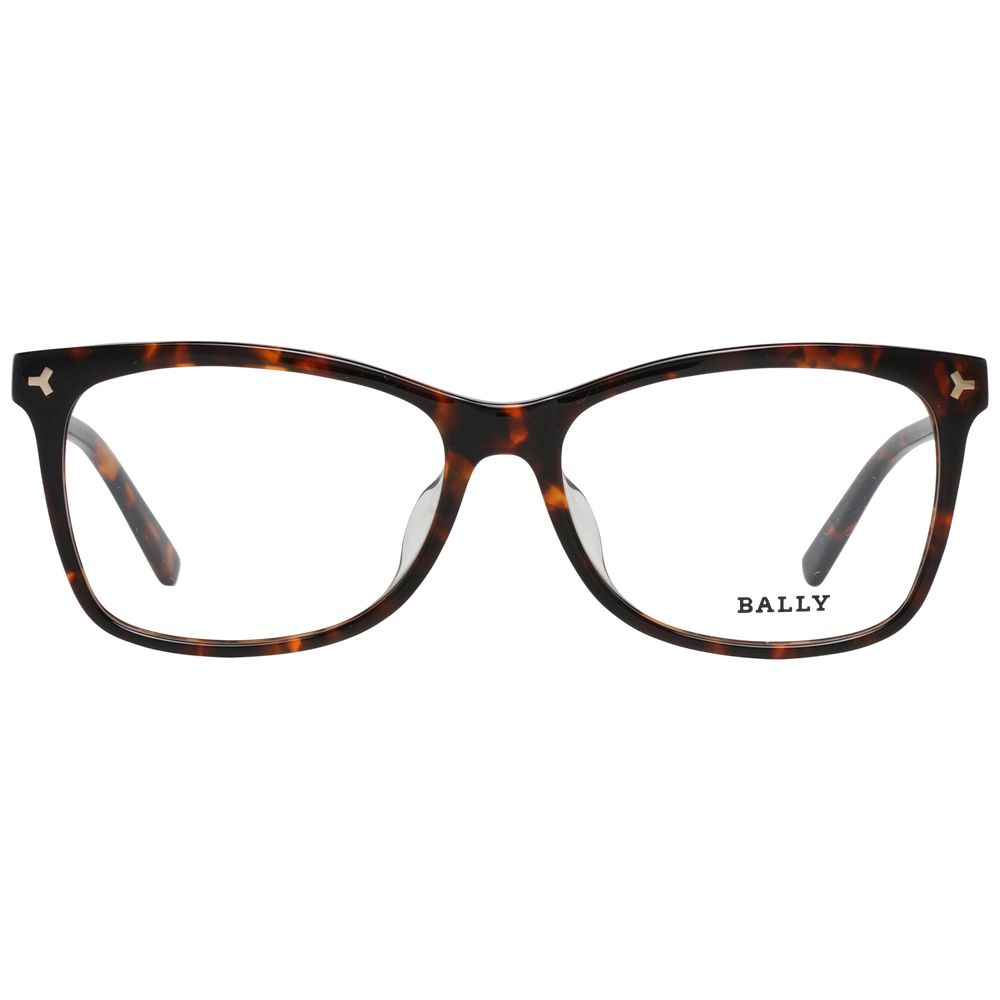Plastic full-rim optical frames for women in brown color
