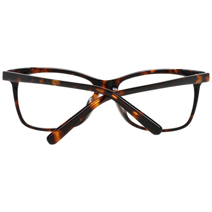 Women's brown plastic optical frames with 54-15-145 size