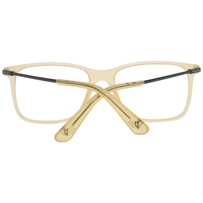 Yellow men's glasses with 37mm lenses height, 17mm bridge width, and 135mm frame width