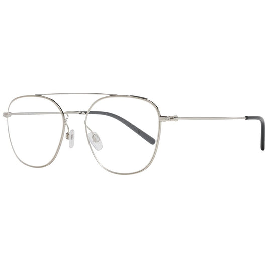 Bally Gray Men Optical Frames with Metal & Plastic Material
