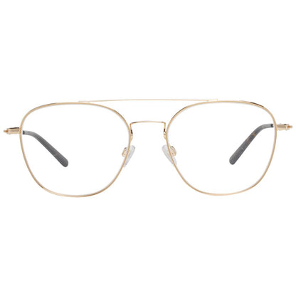 Gold Men's Optical Frames with 53mm lenses, 18mm bridge, and 144mm frame width