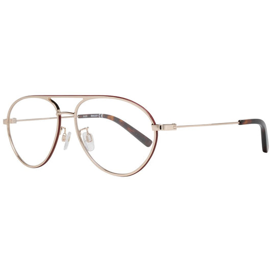 Bally Rose Gold Men Optical Frames, metal and plastic, full-rim