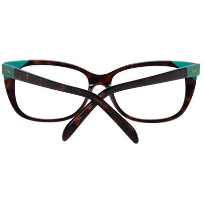Women's brown optical frames with 15mm bridge width, 135mm frame width