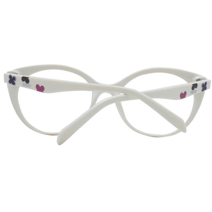 White plastic optical frames with 44mm lenses height and 18mm bridge width