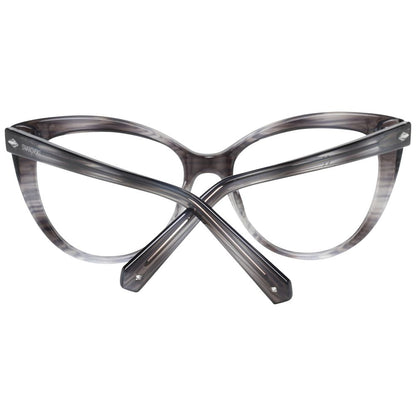 Stylish Swarovski Women Optical Frames in Grey, 53mm lenses, Full-Rim