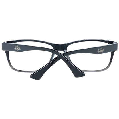 Demo glasses black frame with 54-16-140 size and 35x54 lenses