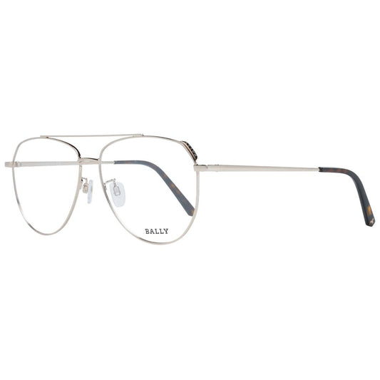 Rose Gold metal unisex optical frames with full-rim style and branded case