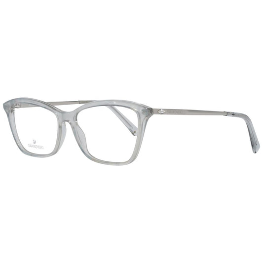 Swarovski Gray Women Optical Frames, Plastic Frame Material, Butterfly Style