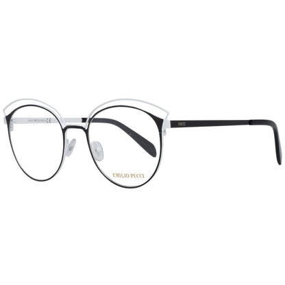 Emilio Pucci Black Women Optical Frames, Metal Frame, Full-Rim, Black Color