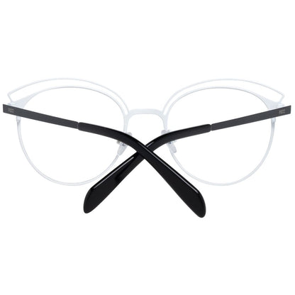 Metal full-rim women's optical frames in black by Emilio Pucci