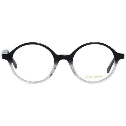 Full-Rim Black Round Style Glasses with Demo Lenses