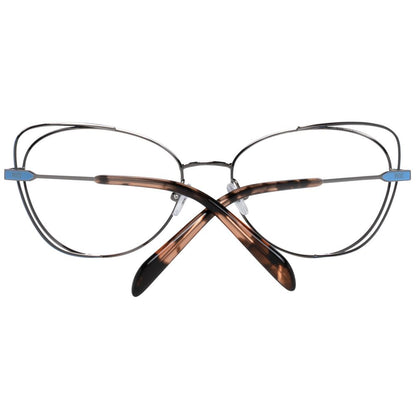 Women's silver optical frames with 54-17-140 size and 137mm width